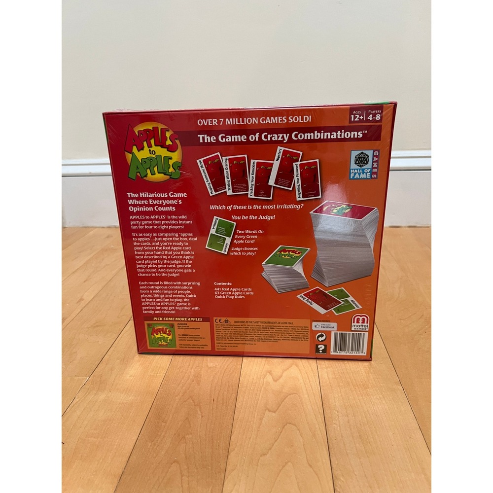 Apples to Apples Game Party Box NIB 500 Cards Mattel New Factory Sealed Box - Picture 2 of 2